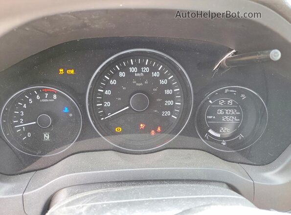 3CZRU6H58JM107675 2018 HONDA HR-V White Vista del cuadro de instrumentos