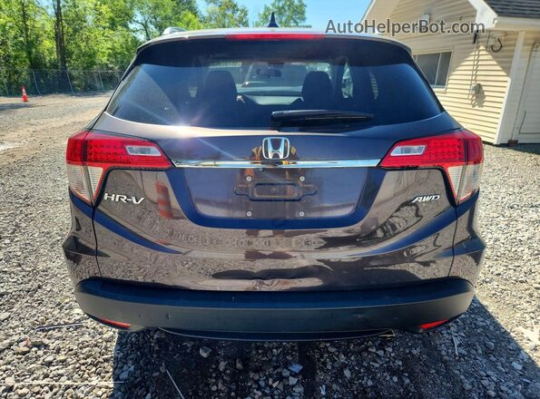 3CZRU6H58KM718632 2019 HONDA HR-V Brown Вид ззаду