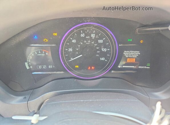 3CZRU6H58KM718632 2019 HONDA HR-V Brown Вид щитка приладів