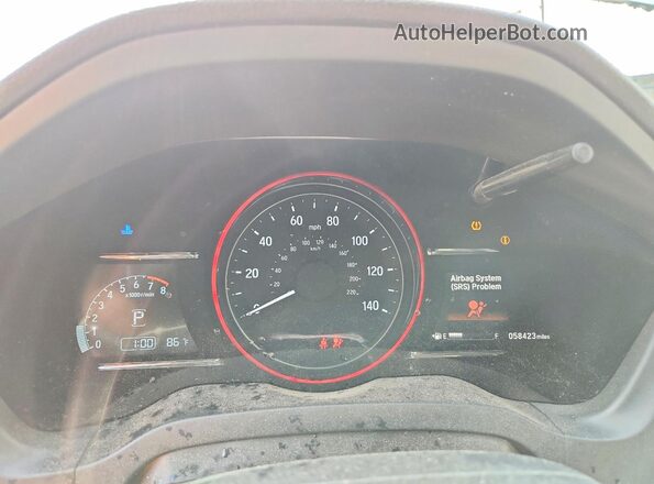 3CZRU6H58MM729908 2021 HONDA HR-V Silver Вид щитка приладів