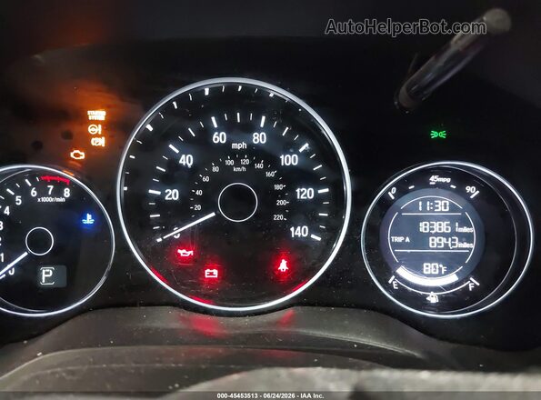 3CZRU6H59JM709162 2018 HONDA HR-V Blue უკანა სავარძლების ხედი