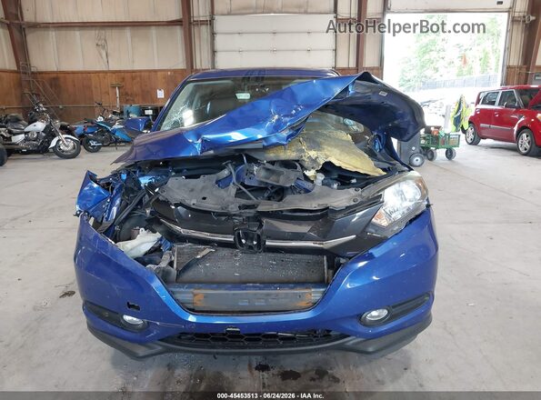 3CZRU6H59JM709162 2018 HONDA HR-V Blue ხელსაწყოთა პანელის ხედი