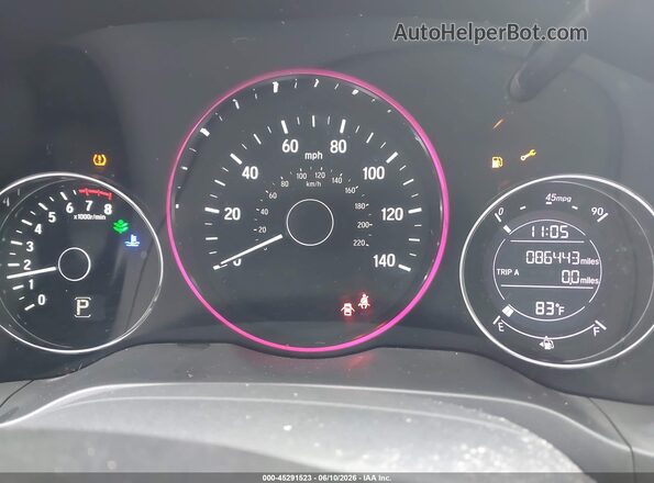 3CZRU6H59JM718606 2018 HONDA HR-V Blue უკანა სავარძლების ხედი