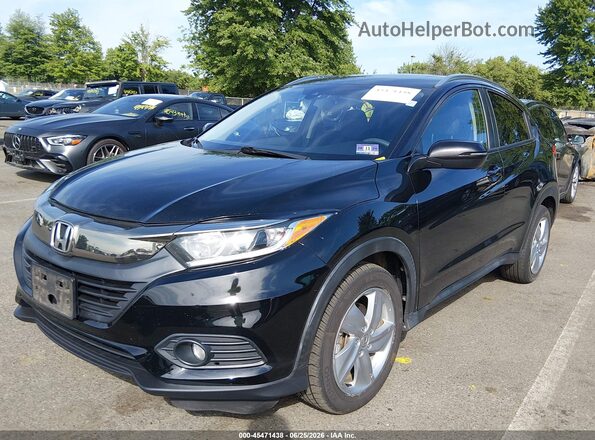 3CZRU6H59KM739201 2019 HONDA HR-V Black Առջևի ձախ երեք քառորդ տեսարան