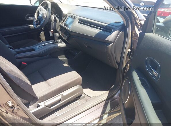 3CZRU6H5XGM721670 2016 HONDA HR-V Black Front interior view