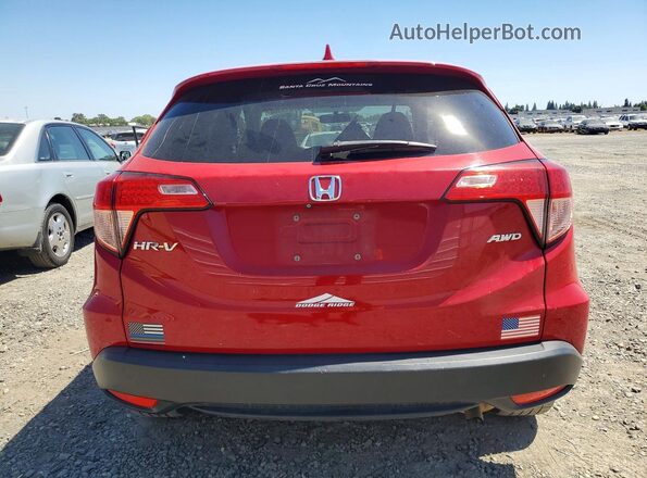 3CZRU6H5XJG705264 2018 HONDA HR-V Красный Вид сзади