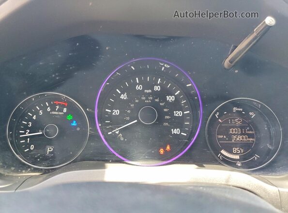 3CZRU6H70HM722202 2017 HONDA HR-V Blue Սարքավորումների վահանակի տեսք