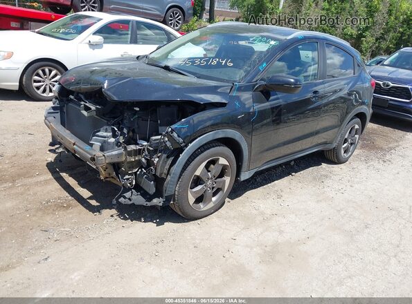 3CZRU6H70JM702229 2018 HONDA HR-V Черный Передняя левая четверть