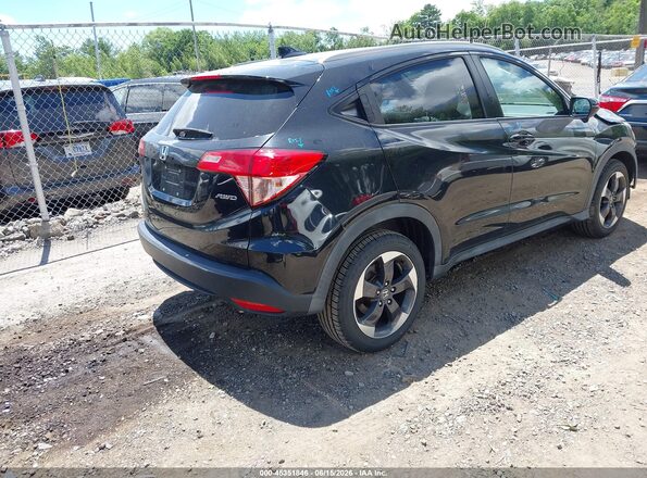 3CZRU6H70JM702229 2018 HONDA HR-V Черный Задняя правая четверть