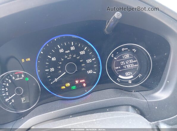 3CZRU6H71HM706879 2017 HONDA HR-V Black Вид задніх сидінь