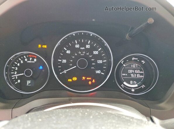 3CZRU6H71JM701946 2018 HONDA HR-V Silver Vista del cuadro de instrumentos