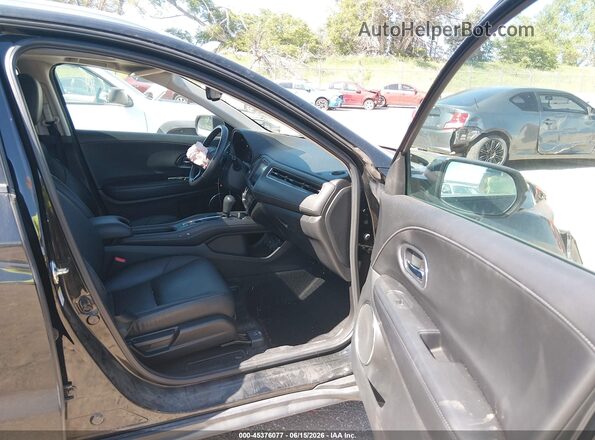 3CZRU6H72GM735130 2016 HONDA HR-V Black Front interior view