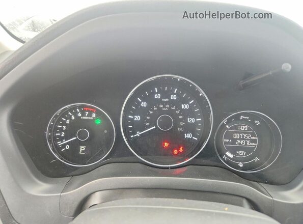 3CZRU6H74HM706679 2017 HONDA HR-V Blue ხელსაწყოთა პანელის ხედი