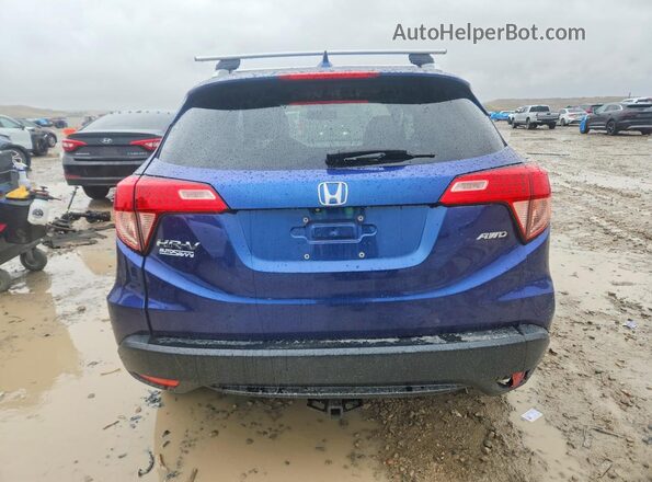 3CZRU6H74HM706679 2017 HONDA HR-V Blue უკანა ხედი