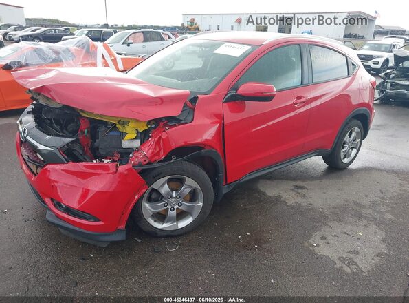 3CZRU6H74HM708951 2017 HONDA HR-V Red წინა მარცხენა ხედი სამი მეოთხედიდან