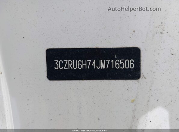 3CZRU6H74JM716506 2018 HONDA HR-V White 