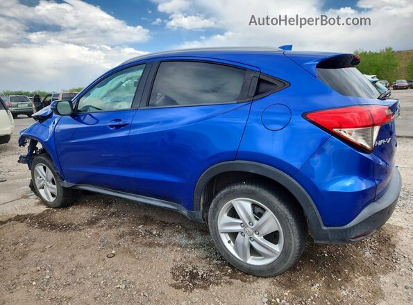 3CZRU6H74KM701652 2019 HONDA HR-V Blue Trasero izquierdo