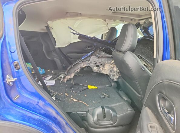 3CZRU6H74KM701652 2019 HONDA HR-V Blue Vista interior trasera