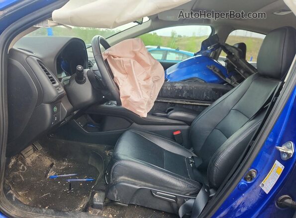 3CZRU6H74KM701652 2019 HONDA HR-V Blue Vista interior delantera