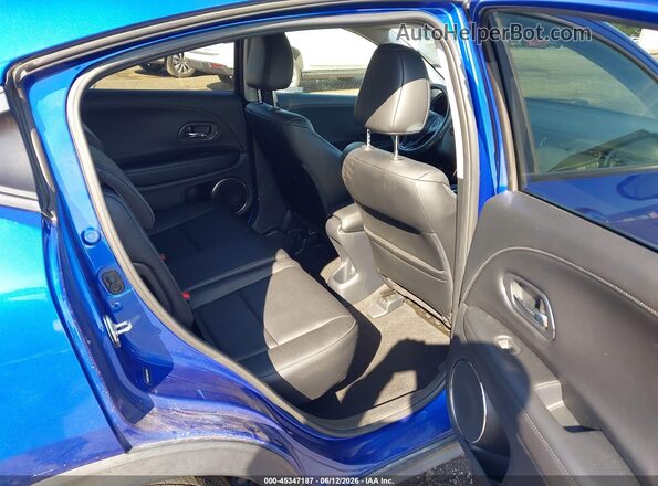 3CZRU6H75JM710374 2018 HONDA HR-V Blue VIN კოდის სტიკერის ხედი