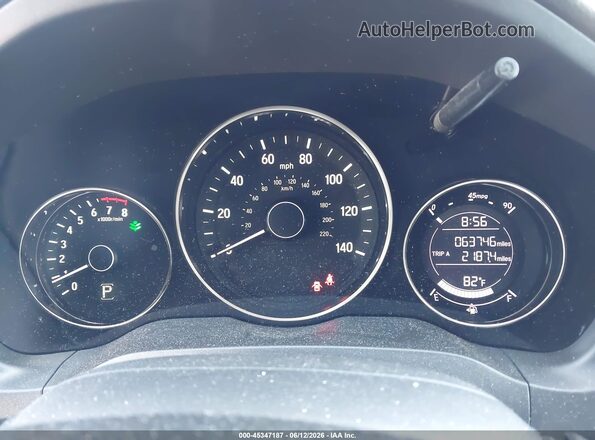 3CZRU6H75JM710374 2018 HONDA HR-V Blue უკანა სავარძლების ხედი