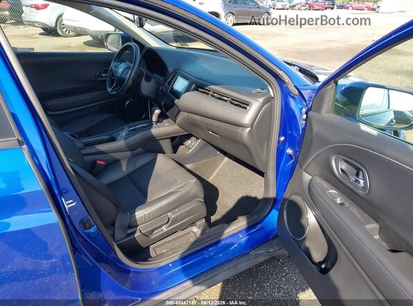 3CZRU6H75JM710374 2018 HONDA HR-V Blue წინა სალონის ხედი