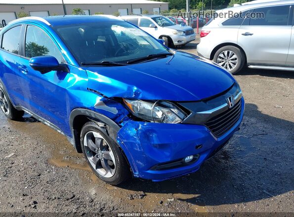 3CZRU6H75JM710374 2018 HONDA HR-V Blue წინა ხედი