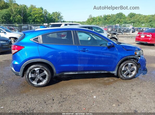 3CZRU6H75JM710374 2018 HONDA HR-V Blue სალონის 360-გრადუსიანი ხედი