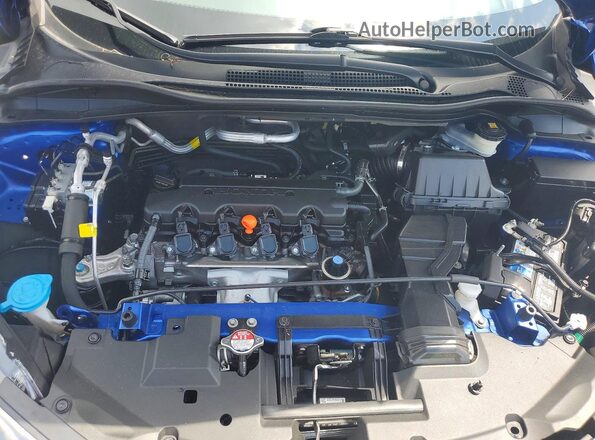 3CZRU6H75MM746022 2021 HONDA HR-V Blue Rear interior view