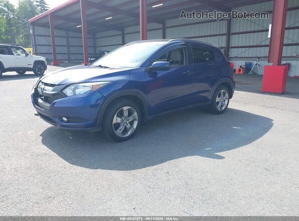 3CZRU6H76GM736636 2016 HONDA HR-V Синий Передняя левая четверть