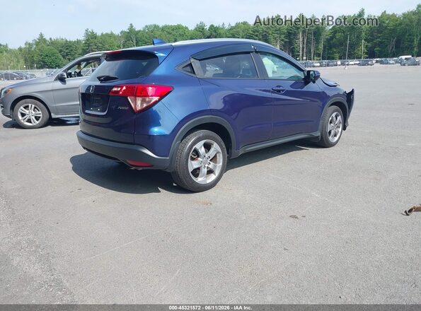 3CZRU6H76GM736636 2016 HONDA HR-V Синий Задняя правая четверть