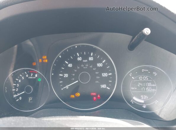 3CZRU6H76GM736636 2016 HONDA HR-V Синий Вид задних сидений