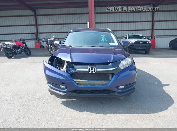 3CZRU6H76GM736636 2016 HONDA HR-V Синий Вид щитка приборов