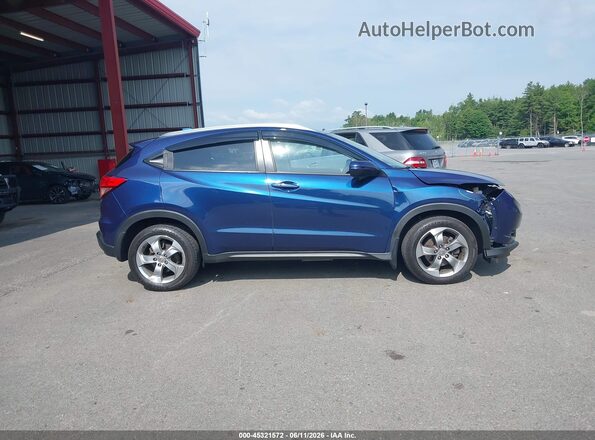 3CZRU6H76GM736636 2016 HONDA HR-V Синий Вид задней части салона