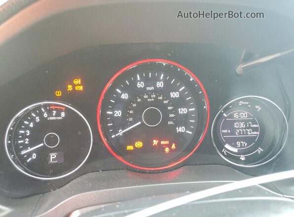 3CZRU6H76GM764310 2016 HONDA HR-V Черный Вид щитка приборов