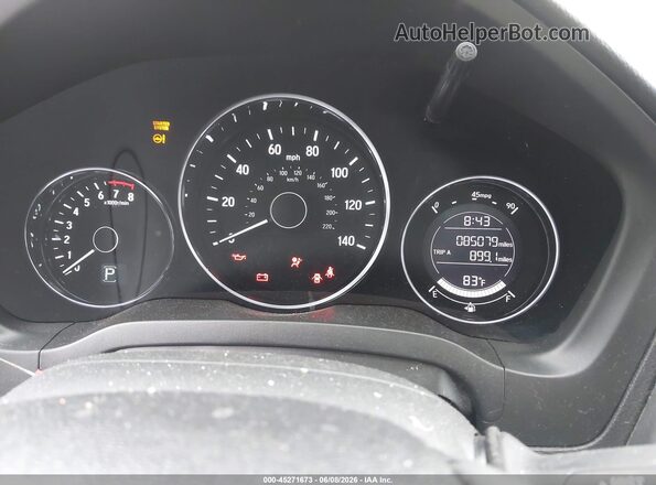 3CZRU6H76HM722902 2017 HONDA HR-V Gray Widok tylnych siedzeń
