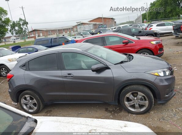 3CZRU6H76HM722902 2017 HONDA HR-V Gray Widok wnętrza z tyłu