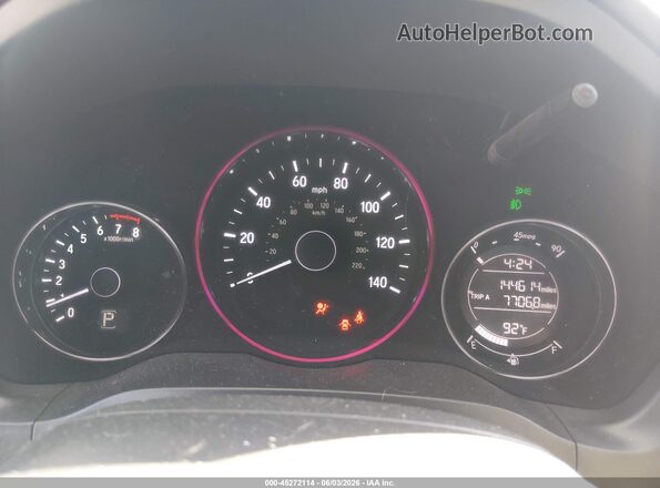 3CZRU6H77GM700700 2016 HONDA HR-V Черный Вид задних сидений
