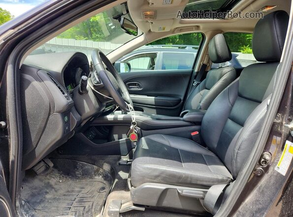3CZRU6H77HM718454 2017 HONDA HR-V Gray Front interior view