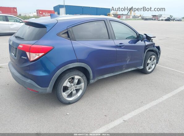 3CZRU6H78HM721962 2017 HONDA HR-V Синий Задняя правая четверть