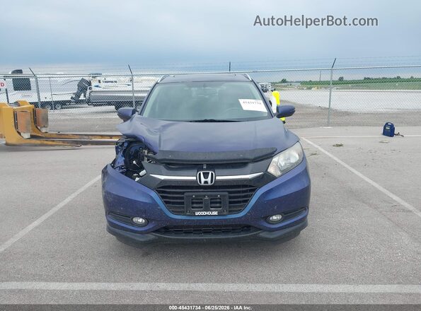 3CZRU6H78HM721962 2017 HONDA HR-V Синий Вид щитка приборов
