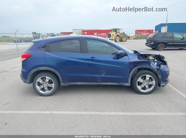 3CZRU6H78HM721962 2017 HONDA HR-V Синий Вид задней части салона