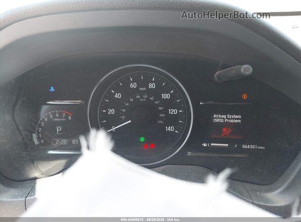 3CZRU6H78KM730037 2019 HONDA HR-V Silver უკანა სავარძლების ხედი