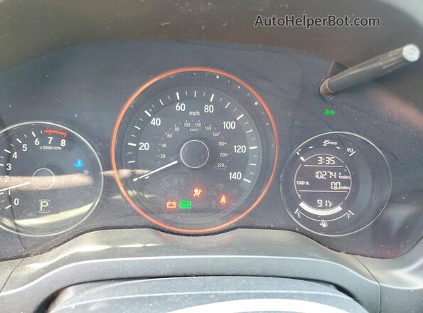 3CZRU6H79GM713979 2016 HONDA HR-V Синий Вид щитка приборов