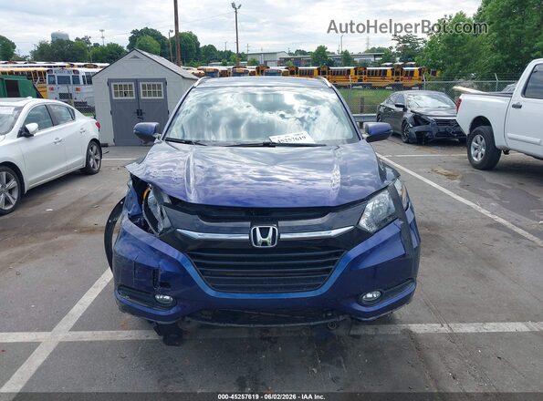 3CZRU6H7XGM715739 2016 HONDA HR-V Blue Вид панелі приладів