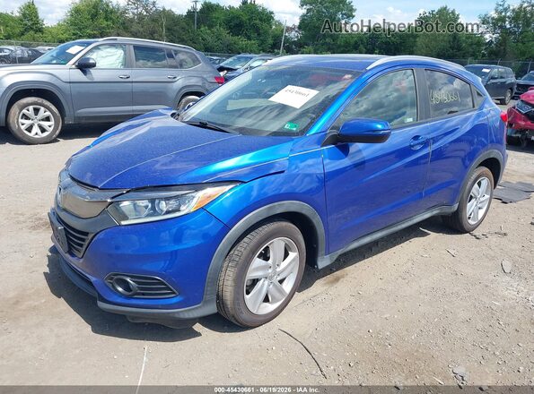3CZRU6H7XKM707200 2019 HONDA HR-V Blue Առջևի ձախ երեք քառորդ տեսարան