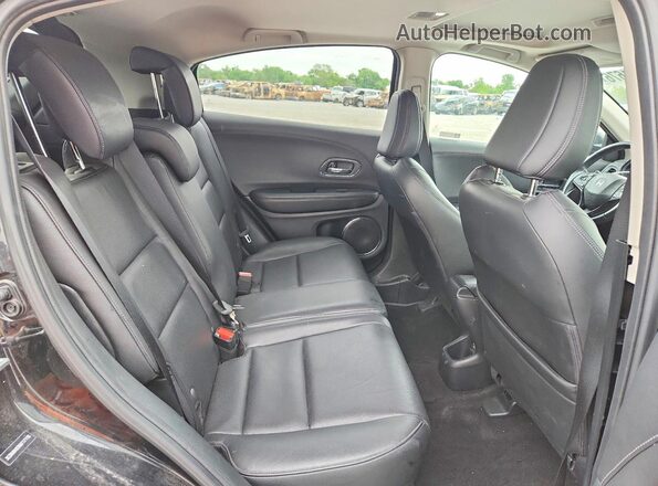 3CZRU6H93KM717116 2019 HONDA HR-V Black Widok wnętrza z tyłu