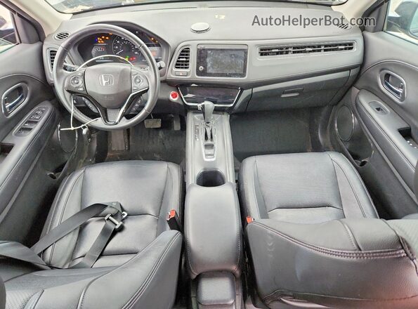 3CZRU6H93KM717116 2019 HONDA HR-V Black Widok deski rozdzielczej