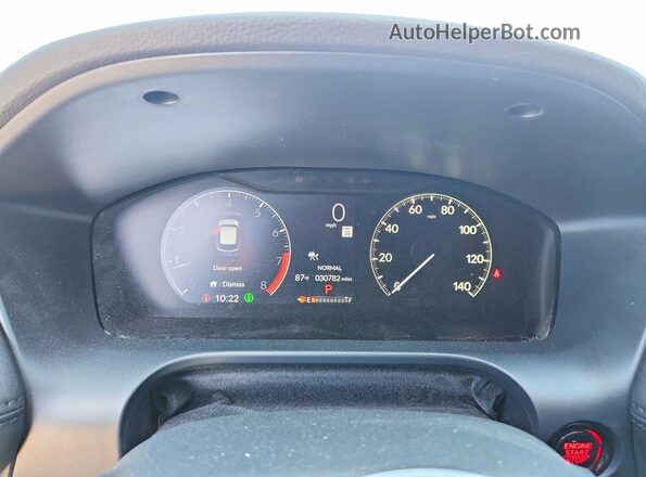 3CZRZ1H30RM750763 2024 HONDA HR-V Black Вид щитка приладів