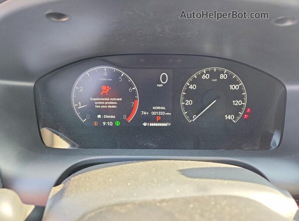 3CZRZ1H30TM743030 2026 HONDA HR-V White Սարքավորումների վահանակի տեսք